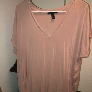 Forever 21 Flowy Pink T shirt